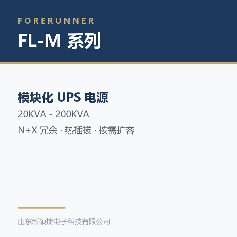 FL-M 系列模块化 UPS(淄博张店区UPS电源)